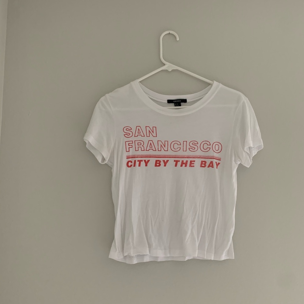 White crop top